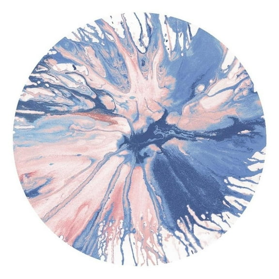 Giant Art 72x72 Spin Art 21 Fine Art Giant Canvas Print in Pink