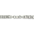 thumbnail image 2 of Primal Silver Sterling Silver 6.25mm Double 6 Side Diamond-cut Flat Link Chain Bracelet, 2 of 3