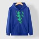thumbnail image 5 of Sudaderas con capucha con estampado de características de patrón de temperatura somatosensorial de Halloween de otoño/invierno para mujer Pompotops FGAJ22292, 5 of 5
