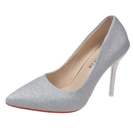 

Shoes For Women 2022 Spring High Heel Pumps Sexy Foot Fetish Alternative Passion Sexy Red Bottom Pointed 10 CM Zapatos De Mujer