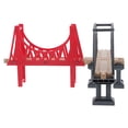thumbnail image 2 of SHISUYAN Train Bridge Model Wooden Train Track Accessories Suspension Bridge Toy Wooden Train Set Plastic Railway Bridge Train Track Scene Accessories, 2 of 9