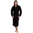thumbnail image 1 of TowelSelections Women's Soft Plush Robe Fleece Kimono Spa Bathrobe Large/X-Large Black, 1 of 6