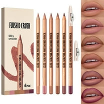 Matte Lip Liner Set, Long-Lasting Lip Makeup Kit, High Pigmentation Lipliner with Sharpener, Slim Soft Texture, Safe Non-Irritating formula, Versatile Use for Lips and Eyes