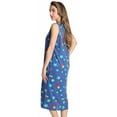 thumbnail image 2 of Just Love Short Sleeve Nightgown Sleep Dress for Women (Blue - Multi Stars, 3X), 2 of 3