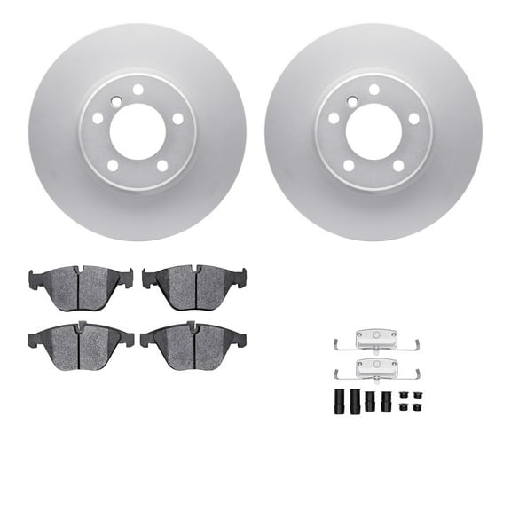 Dynamic Friction Company Front Geospec Brake Rotors with 5000 Advanced Brake Pads includes Hardware 4512-31191