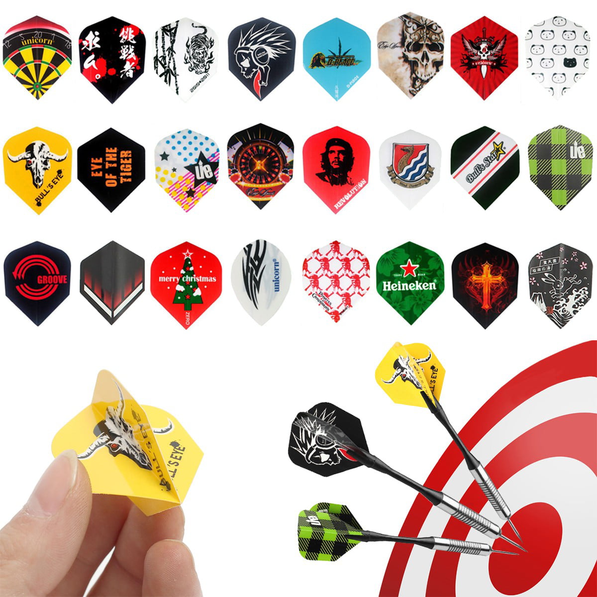 30Pcs Nice Darts Flights Mixed Style for Professional Darts Outdoor Sports S F4 