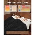 thumbnail image 3 of Heated Throw Blanket with Thick Tufted Cable Pattern, 10 Heating Levels and 10 Time Settings with Intelligent Temperature Control, Machine Washable, Fast Heating (5 Sizes, 6 Colors), 3 of 6