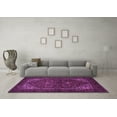 thumbnail image 3 of Ahgly Company Indoor Round Persian Purple Traditional Area Rugs, 6' Round, 3 of 4