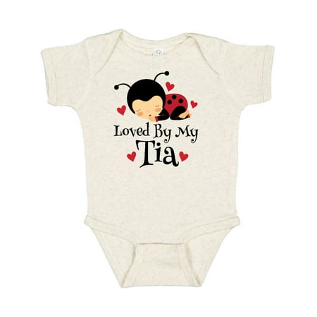 

Inktastic Tia Aunt Loves Me Ladybug Gift Baby Boy or Baby Girl Bodysuit