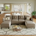 thumbnail image 1 of LLappuil Modular Sectional Sofa, 6 Seat Modular Sectional Sofa with Storage, Velvet Waterproof Anti-Scratch Sofa for Living Room, 1 of 8