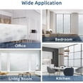 thumbnail image 7 of Window Privacy Film, No Glue Frosted Glass Film, Static Cling UV Blocking Non Adhesive Reusable Heat Control Window Vinyl Clings for Home, Office, Frosted Silk, 11.8 x 78.7 Inches, 7 of 7