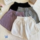 thumbnail image 2 of Pantalones cortos para mujer en verano, pantalones casuales de cintura alta y pierna ancha para estudiantes, ajuste holgado y fino para deportes., 2 of 2