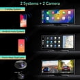 thumbnail image 4 of 10.26" Dash Cam Rearview Camera Wifi Carplay & Android Auto 4K DVR GPS Navigation Video Recorder Dashboard Dual Lens FM BT AUX, 4 of 5