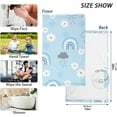 thumbnail image 3 of SKYSONIC 16"x28" Face Hand Towel Set, Rainbows Clounds Cotton Washcloths, Quick-Dry Highly Absorbent Bath Towels 2 PCS for Bathroom Ktichen Travel SPA Gym, 3 of 7