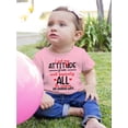 thumbnail image 2 of Smartprints Infants Graphic Bodysuit - I Got My Attitude - Regular Fit 100% Cotton, 2 of 4