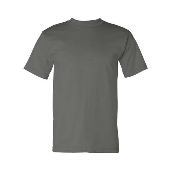 Camiseta de manga corta para adulto Bayside 5100 - Charcoal44; Extra grande Ropa junto a la bahía 5100