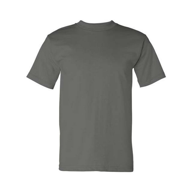 Camiseta de manga corta para adulto Bayside 5100 - Charcoal44; Extra grande Ropa junto a la bahía 5100