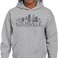 thumbnail image 2 of Skyline Louisville Kentucky Hoodie Sweatshirt Unisex 5X-Large Grey, 2 of 5