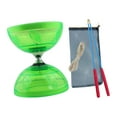 thumbnail image 3 of Juguete de diábolo para fitness práctico con 2 palos de diábolo para adultos principiantes y niños Verde, 3 of 9