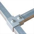 thumbnail image 5 of Conector de Tubo Cuadrado de 8 Piezas de 25 mm (1 Pulgadas), Conector de Tubería de 3 Vías, Abrazaderas de Rieles de Extremo de Cadena en T de Aleación de Aluminio A, 5 of 5