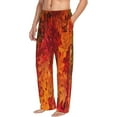thumbnail image 2 of Balery Men'S Autumn Leaf Pants,Sleepwear Pants,Pajama Pants,Pj Bottoms Drawstring And Pockets-Small, 2 of 9