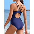 thumbnail image 6 of Asoul Professional One Piece Swimsuit for Womens Double Straps Slimming Bathing Suits Crossed Back Swimwear, 6 of 6