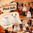 thumbnail image 7 of Ghost with Bow Plush Throw Pillow Soft Stuffed Halloween Decorative Cushion for Couch Sofa Bed Living Room, 7 of 7