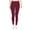 Wine, variant on Women Low Waisted Opaque Soft Yoga Waisted Slim Pants Solid Length Pants Plaid Dress Pants for Women Business Casual