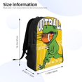 thumbnail image 4 of Fuzoiu T-Rex Playing Football Print Laptop Backpack,Work Business Backpacks, Large Capacity Nurse Bag College Bookbag for School, Waterproof Casual Daypack for Travel, 4 of 8