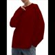 thumbnail image 2 of Camisetas de Larga Extragrandes para Mujer 2025, Camisetas Básicas de Cuello Redondo, Tops de Otoño, Ropa Informal de Entrenamiento Y2K Vino Tinto L, 2 of 8