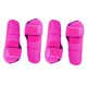 thumbnail image 3 of 4 piezas botas de caballo protección de piernas accesorios ecuestres cubiertas de piernas conjunto de envolturas de piernas para montar entrenamiento Rosa Rosa, 3 of 8