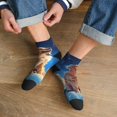 thumbnail image 3 of Pofeuu Starry Sky Cloud Dog Print 30cm Socks, Adult Running Hiking Socks for Youth and Adult, 3 of 7