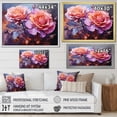 thumbnail image 4 of Designart "Misty Rose Spectrum Ethereal Hue II" Landscapes Framed Wall Art Decor - Traditional Pink Rainbow Living Room Framed Canvas Art, 4 of 6