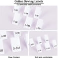 thumbnail image 3 of 600 Pcs Clothing Month Labels 6 Styles Cloth Sewing Labels Embroidered Label Size Labels Tags, 3 of 9