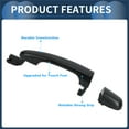 thumbnail image 2 of Manijas de puerta exterior de automóvil Unique Bargains para el lado derecho delantero de Kia Sportage 2005-2010 ABS Negro, 1 Pcs, 2 of 6