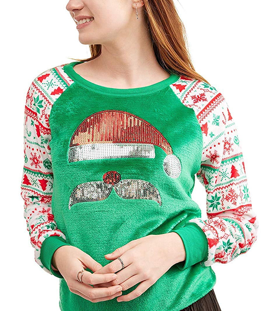sequin ugly christmas sweater
