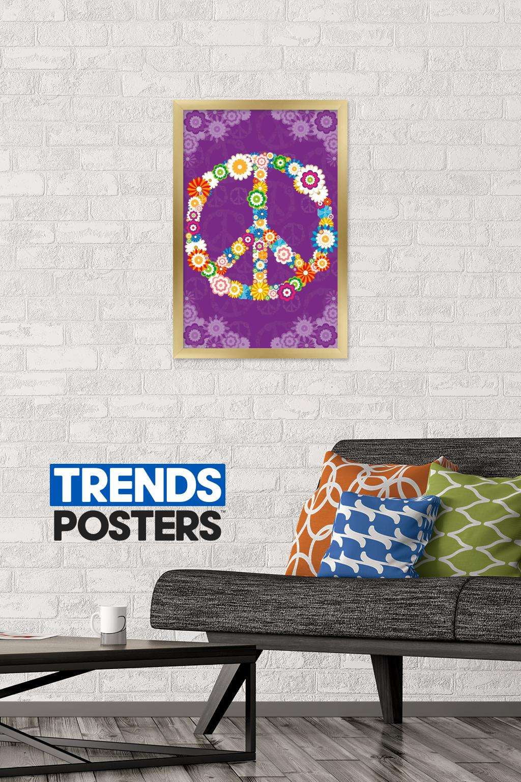 Peace Sign 2013 Wall Poster, 14.725" x 22.375", Framed