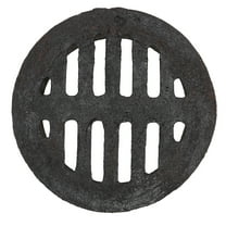 LEORX 1Pc Cast Iron Embedded Floor Drain for Household Garden Ground Leakage Black