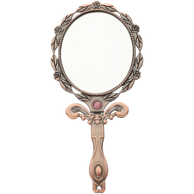 MasteelfCA Makeup Mirror Cosmetic Mirror Folding Makeup Mirror Delicate Handheld Mirror