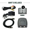 thumbnail image 4 of SatelliteSale RF Modulator RCA Composite to RF Coaxial Converter TV Coax Signal Converter Universal Black Adapter Includes AV RCA Cable and Power Supply, 4 of 6