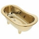 thumbnail image 4 of Jabonera de cerámica con autodrenaje, forma de bañera, soporte para esponja y desagüe para fregadero, baño, ducha y cocina, 4 of 7