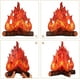 thumbnail image 3 of Centro de mesa para fogata decorativa en cartón 3D, fuego artificial, llama falsa, papel, llama decorativa para fiesta (rojo y naranja), 3 of 7