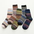 thumbnail image 6 of Monebena 5 Pairs Men Socks Colorful Novelty Socks Super Thick Thermal Hiking Winter Warm Boot Heavy Soft Cozy Socks for Men & Women M01, 6 of 6
