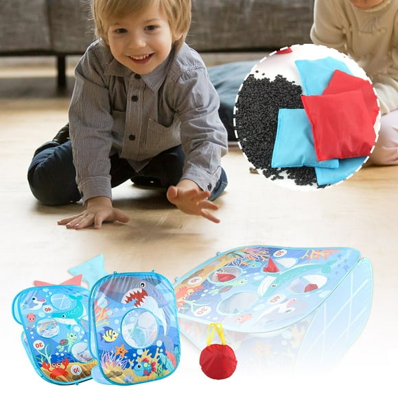 Pisexurs Pools & Water Toys Clearance,Foldable Kids' Game Board,with 8 Colorful toss Bags Easy to Car,Ry Outdoor