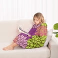thumbnail image 4 of Pink Floral and Petal Pattern Blanket Hoodies for Kids 6-13YR Oversize Wearable Blanket Hoodies for Boys Girls Teens, 4 of 7