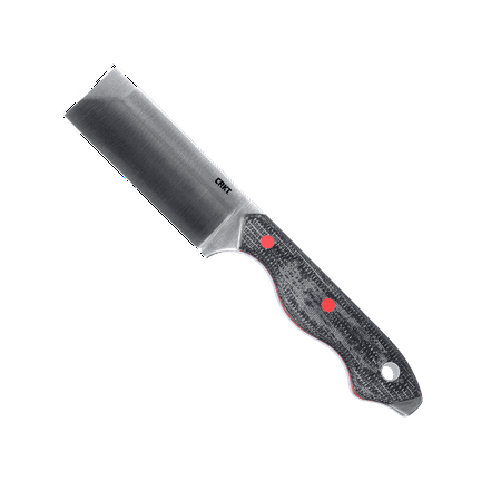 CRKT Razel Fixed Blade Knife with Sheath: D2 Blade Steel with Plain Edge Micarta Handle 4037