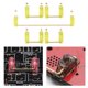 thumbnail image 4 of Estabilizadores atornillables de PCB chapados en oro 2U 6.25U Reemplazo de amarillo 1 6.25u 4 2U, 4 of 9