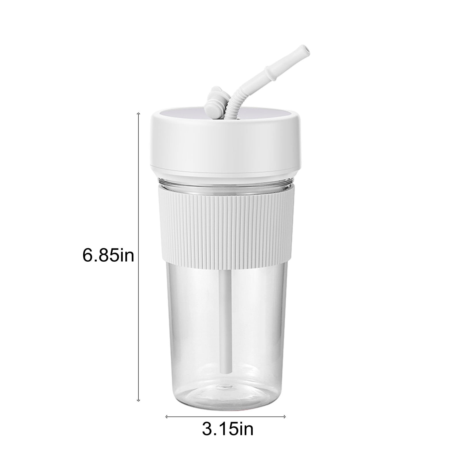 SNGMN Portable Blender with 6 Blades, USB Rechargeable Juicer for Smoothies and Shakes, Easy to Clean with Straw, 350ml Capacity, 18000rpm