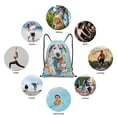 thumbnail image 7 of Japuie A Funny Little Dalmatian Puppy Print Drawstring Backpack,Drawstring Bags, Draw String Back Bag,Sport Gym Bag for Sports, Gym, Travel, Swimming, Beach -Small, 7 of 7