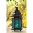 thumbnail image 3 of Zingz & Thingz Moroccan Style Candle Lantern - 10.25" - Blue and Black, 3 of 4